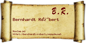 Bernhardt Róbert névjegykártya