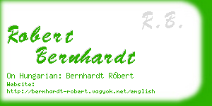 robert bernhardt business card